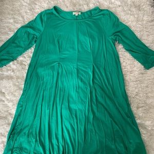 Teal umgee long sleeve dress